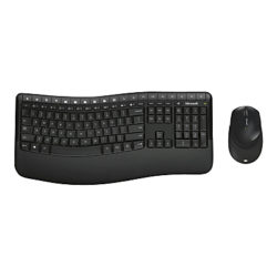 Microsoft 5050 Wireless Bluetooth Comfort Desktop Keyboard and Mouse, Black